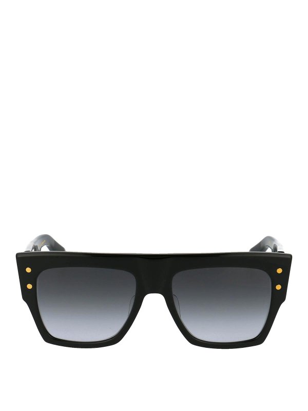 Balmain: Sonnenbrillen - Sonnenbrille - Schwarz