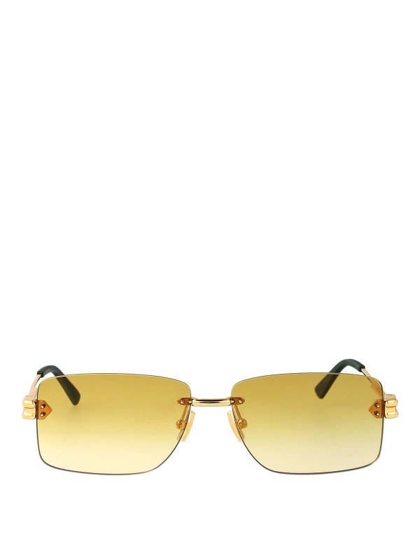 BOTTEGA VENETA: Lunettes de soleil - Lunettes De Soleil - Or