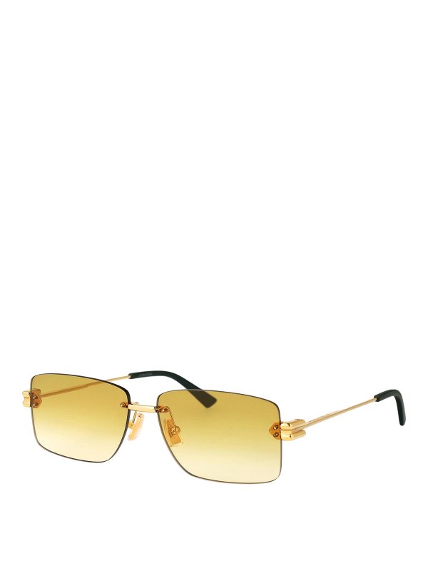 BOTTEGA VENETA: Lunettes de soleil online - Lunettes De Soleil - Or