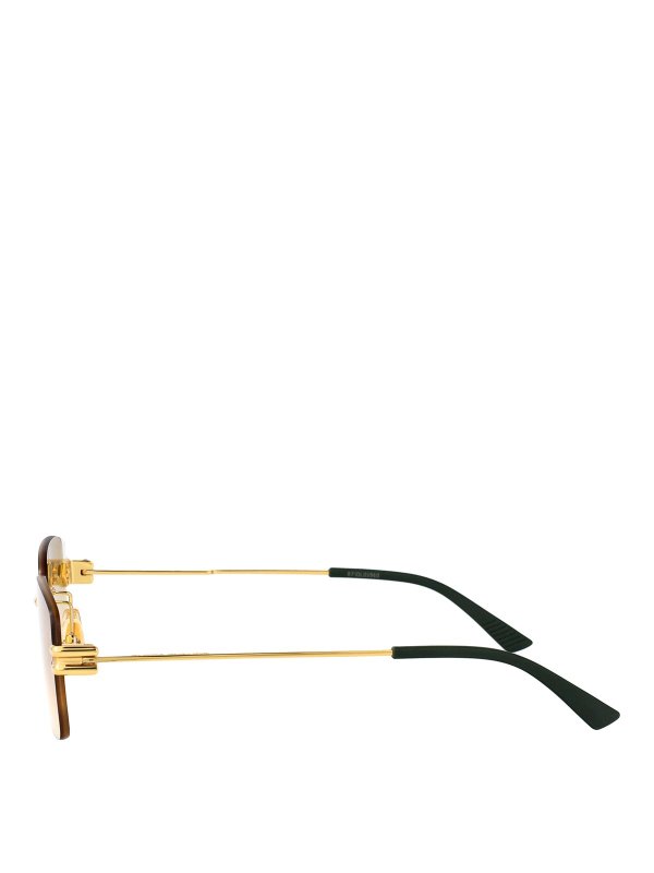 The Best Shops BOTTEGA VENETA: Lunettes de soleil - Lunettes De Soleil - Or