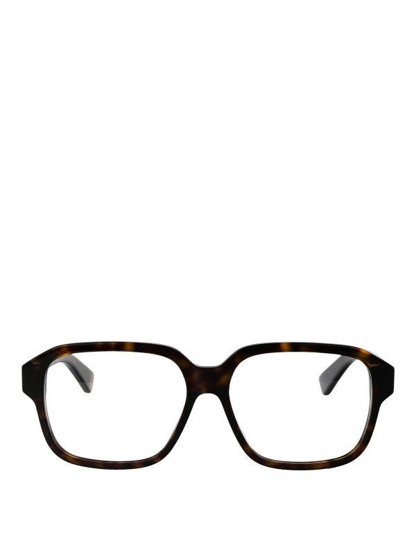 BOTTEGA VENETA: 眼鏡 - 眼鏡 - ブラウン