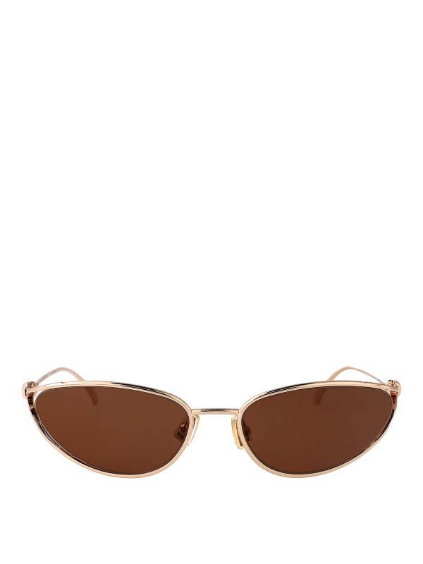 BOTTEGA VENETA: Sonnenbrillen - Sonnenbrille - Gold