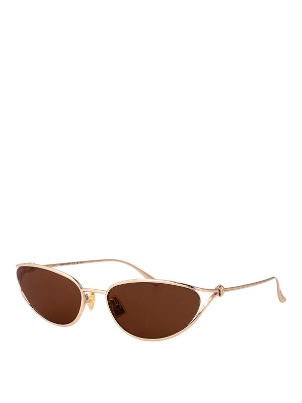BOTTEGA VENETA: Sonnenbrillen online - Sonnenbrille - Gold