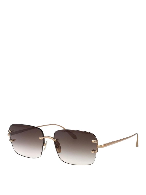 LINDA FARROW: Gafas de sol online - Gafas De Sol - Dorado