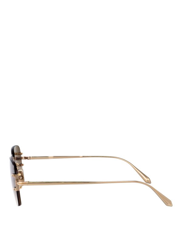 The Best Shops LINDA FARROW: Gafas de sol - Gafas De Sol - Dorado