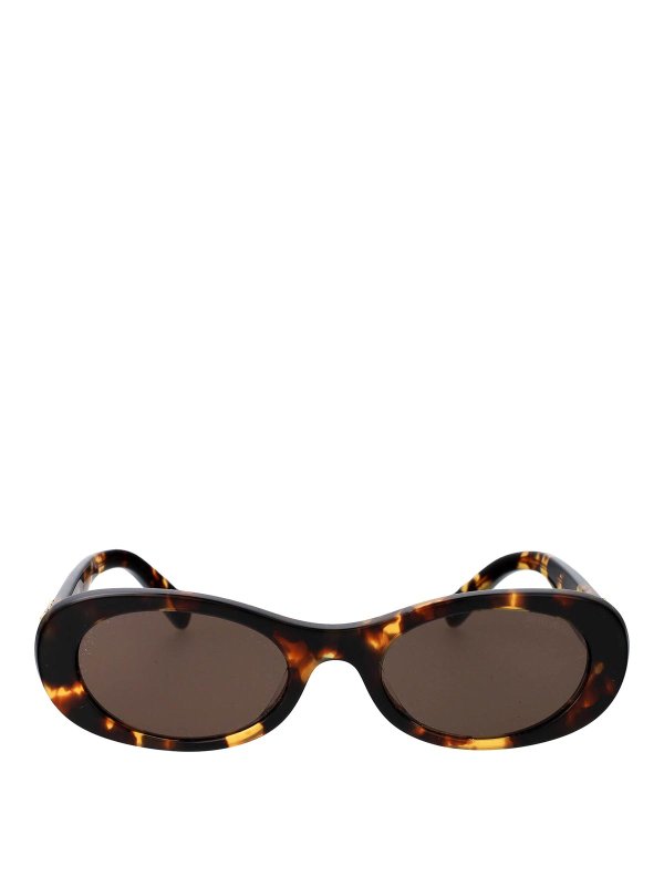 MIU MIU: Lunettes de soleil - Lunettes De Soleil - Marron