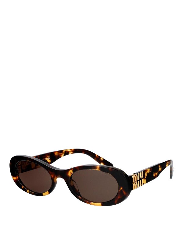 MIU MIU: Lunettes de soleil online - Lunettes De Soleil - Marron