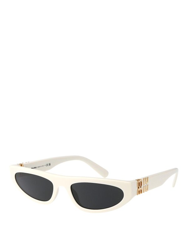 MIU MIU: サングラス online - サングラス - 白