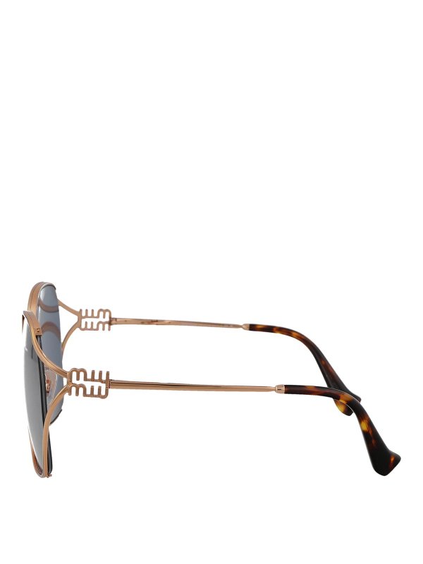 The Best Shops MIU MIU: Lunettes de soleil - Lunettes De Soleil - Or