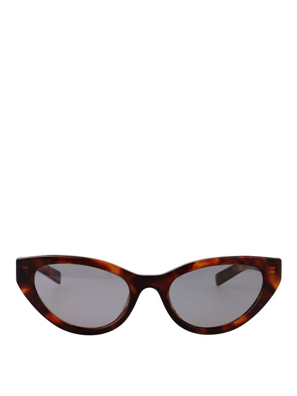 MIU MIU: Sonnenbrillen - Sonnenbrille - Braun