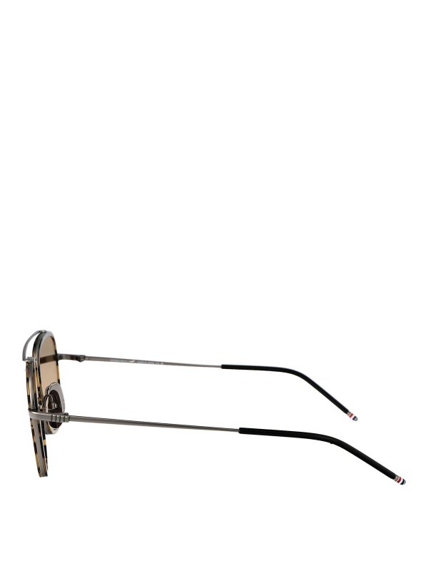 The Best Shops THOM BROWNE: Sonnenbrillen - Sonnenbrille - Silber