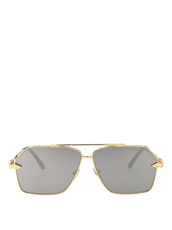 VERSACE: Sonnenbrillen - Sonnenbrille - Gold