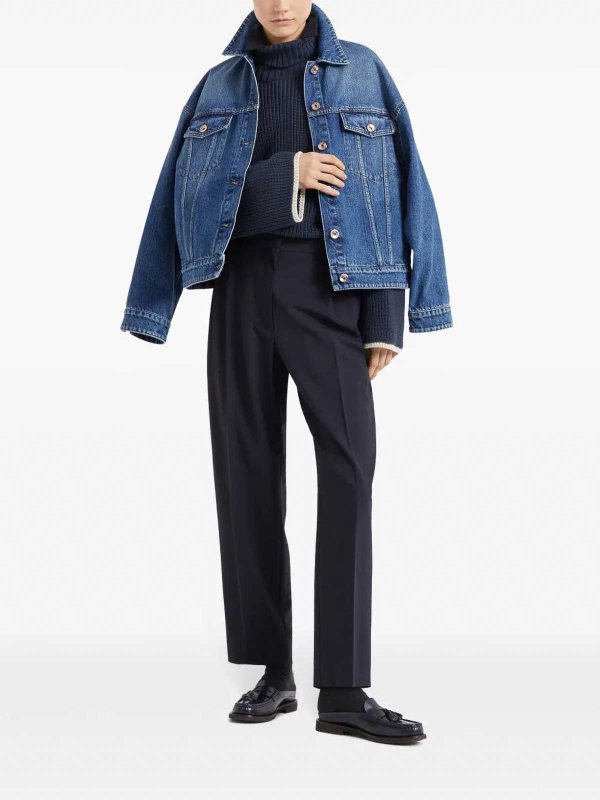 BRUNELLO CUCINELLI: カジュアルトラウザー online - カジュアルパンツ - ブルー