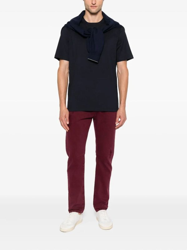 BRUNELLO CUCINELLI: straight leg jeans online - Dyed Denim Pants