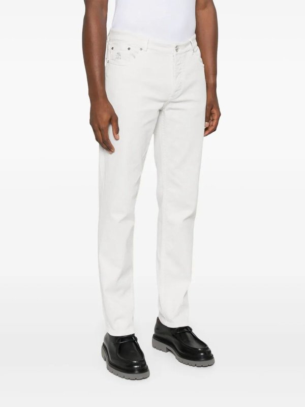 BRUNELLO CUCINELLI: ストレートジーンズ online - ストレートジーンズ - 白