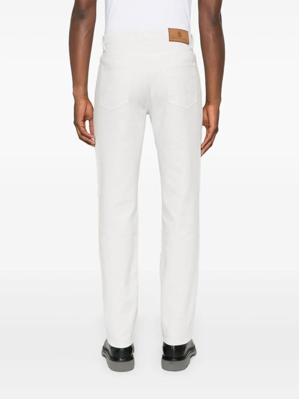 BRUNELLO CUCINELLI buy online ストレートジーンズ - 白