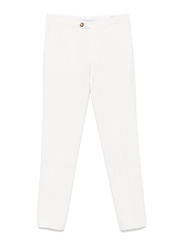 BRUNELLO CUCINELLI: Pantalons casual - Pantalons Décontractés - Blanc