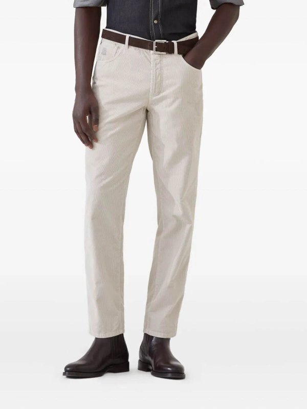 BRUNELLO CUCINELLI buy online Pantalons Décontractés - Gris Clair