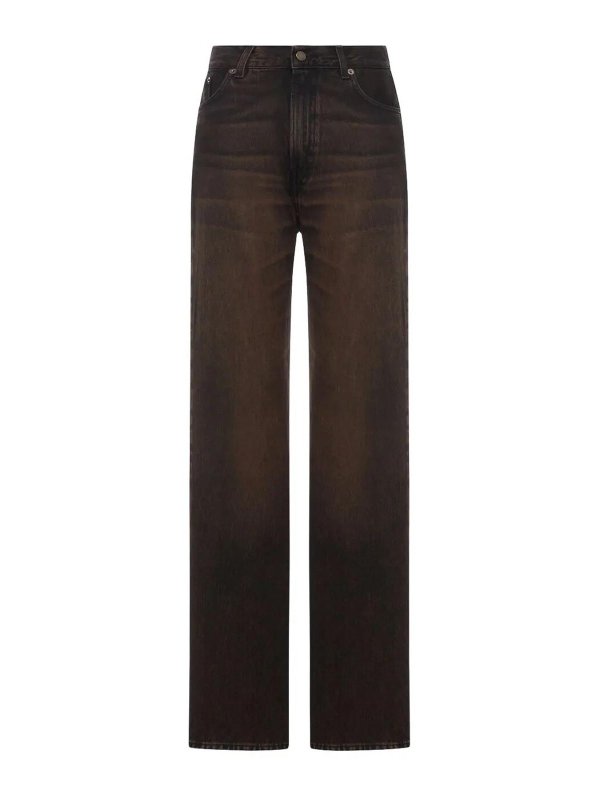 HAIKURE: ブーツカットジーンズ - ブーツカットジーンズ - 黒