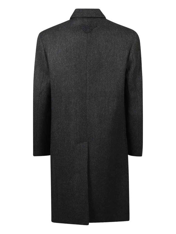 PRADA: short coats online - Wool Coat