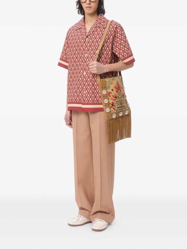 VALENTINO: shirts online - `Toute La V` Bowling Shirt