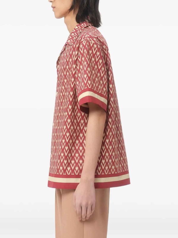 `Toute La V` Bowling Shirt shop online: VALENTINO