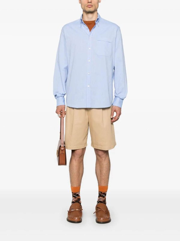 VALENTINO: shirts online - `Vlogo Signature` Long Sleeve Oxford Shirt