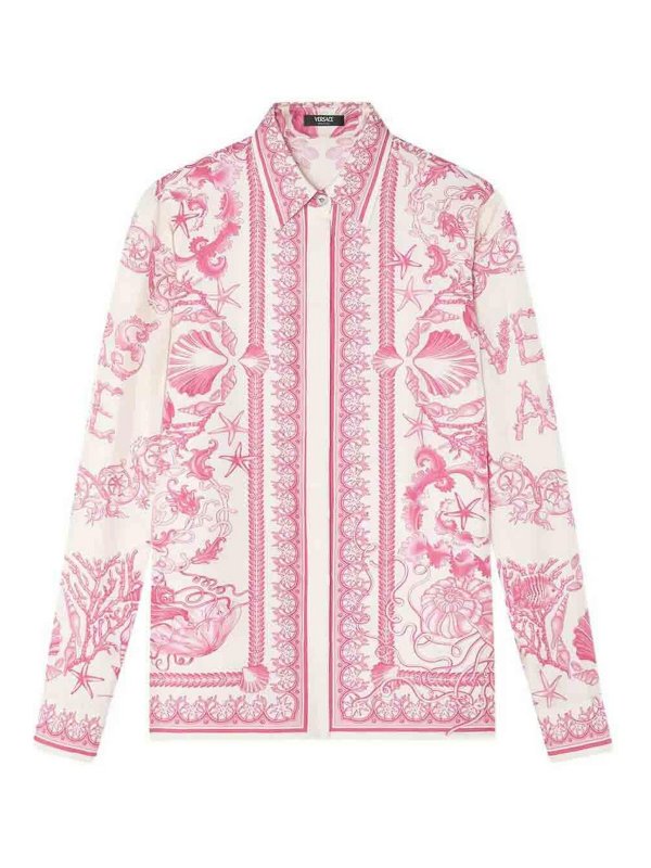 VERSACE: shirts - Formal Shirt  On Silk Twill