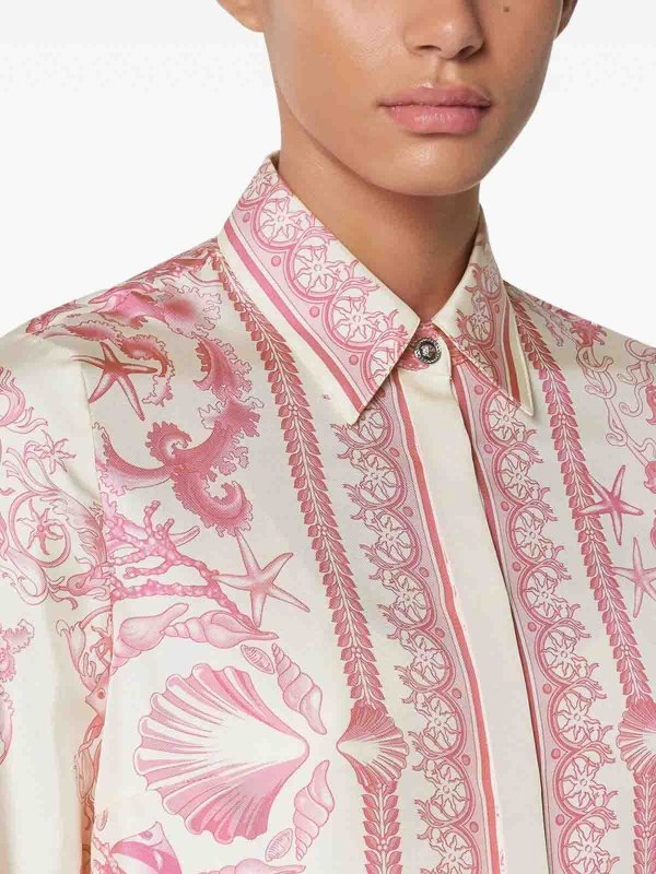 VERSACE buy online Formal Shirt  On Silk Twill