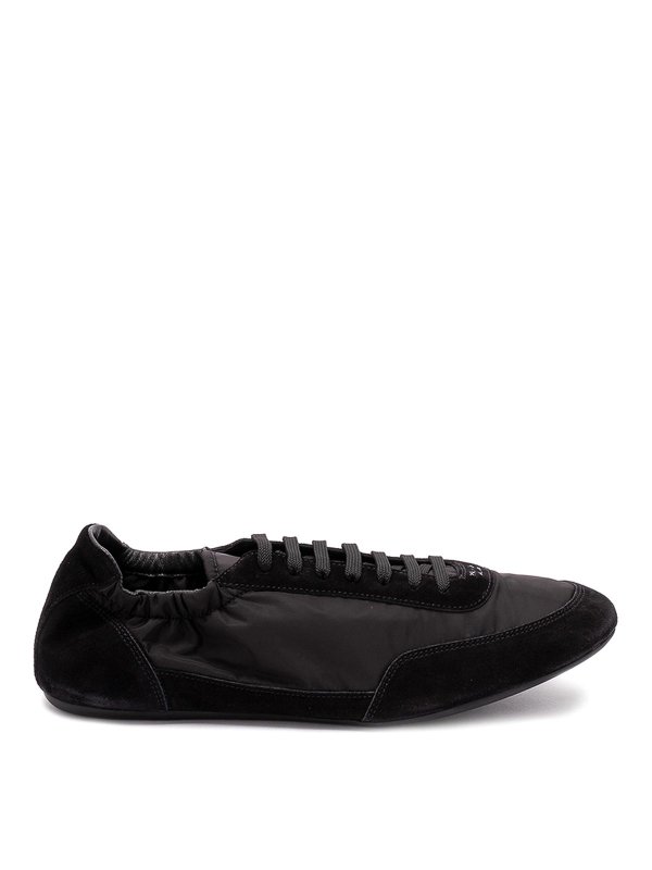 PRADA: trainers - `Collapse` Re-Nylon And Suede Sneakers