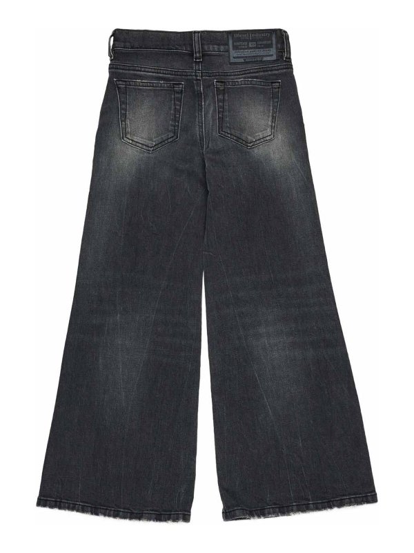 DIESEL: bootcut jeans online - Girls Cotton Jeans With Flared Legs