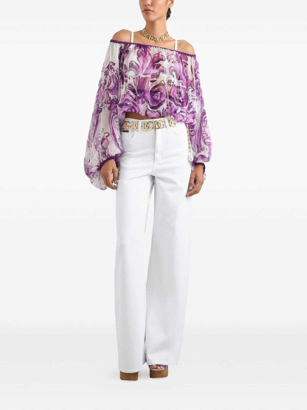 The Best Shops DOLCE & GABBANA: Tops und Tank Tops - Top - Weiß