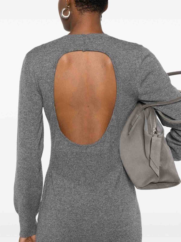 GIVENCHY: Knielange Kleider online - Knielanges Kleid - Grau