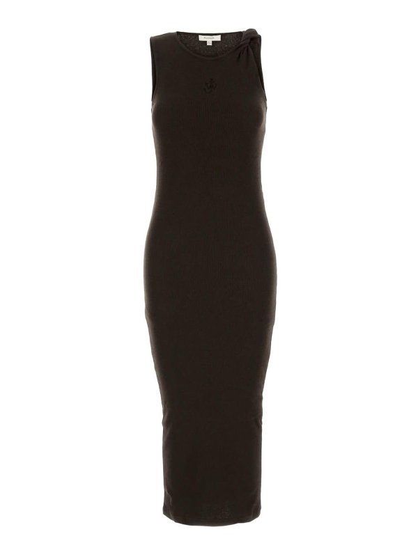 J.W. ANDERSON: knee length dresses - Anchor Midi Dress