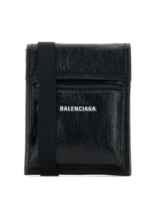 BALENCIAGA: クラッチバッグ - クラッチバッグ - 黒