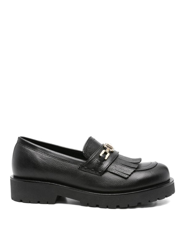 TWINSET: Loafers & Slippers - Platform Loafer With Metallic Logo
