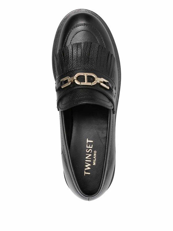 TWINSET: Loafers & Slippers online - Platform Loafer With Metallic Logo