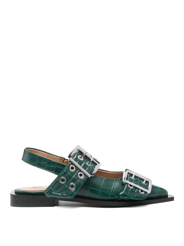 GANNI: Sandales - Sandales - Vert