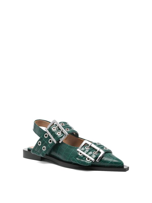 The Best Shops GANNI: Sandales - Sandales - Vert