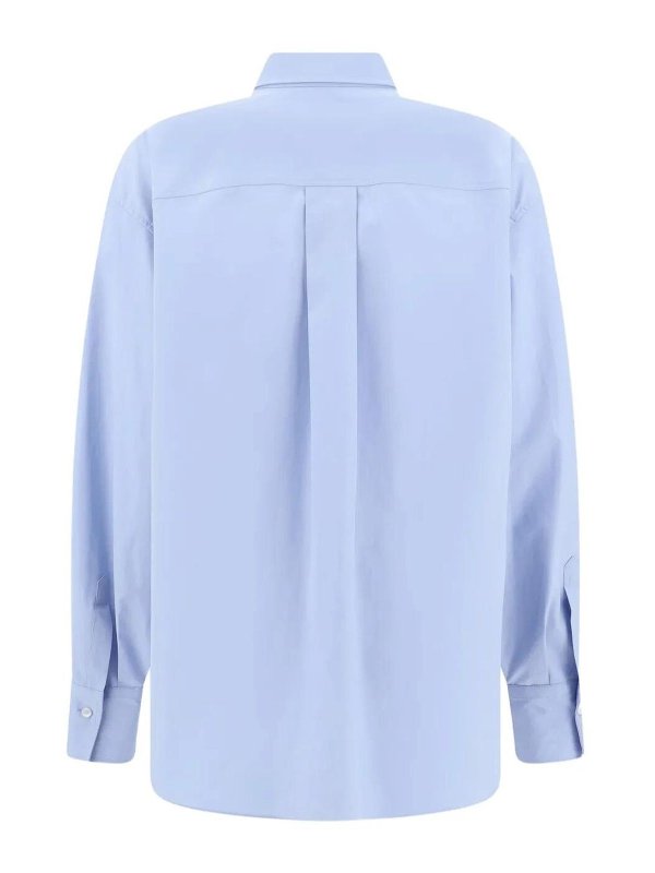 BRUNELLO CUCINELLI: shirts online - Shiny Detail Cotton Shirt With Pocket