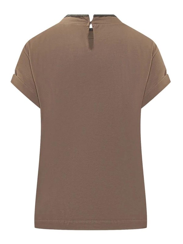 BRUNELLO CUCINELLI: Camisetas online - Camiseta - Marrón