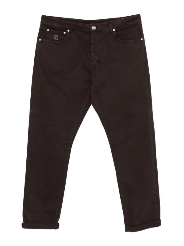 BRUNELLO CUCINELLI: bootcut jeans - Five-Pocket Straight Leg Jeans