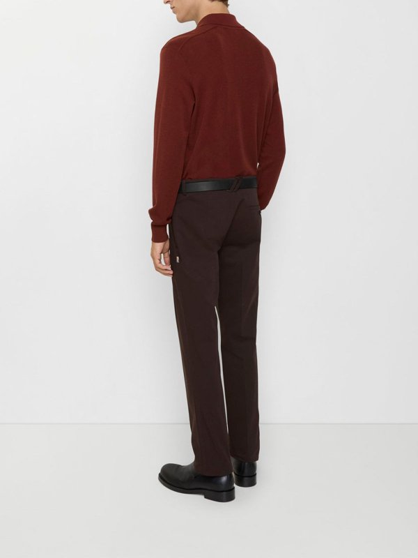 The Best Shops BURBERRY: casual trousers - Slim Fit Cotton Chino Trousers