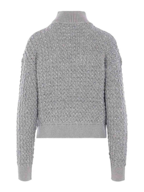ELISABETTA FRANCHI: Suéteres con cuello pico online - Suéter Cuello Redondo - Gris