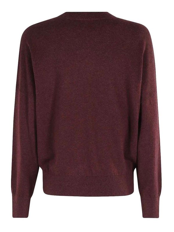 Isabel Marant Etoile: Suéteres con cuello pico online - Suéter Cuello Redondo - Burdeos