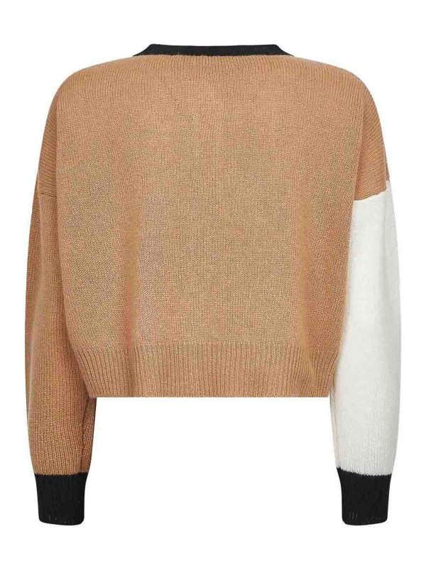 Marni: cardigans online - Colour-Block Cashmere Cardigan