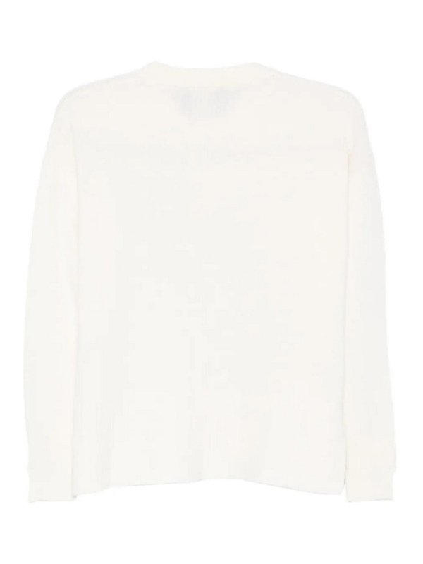 ROBERTO COLLINA: Pull col rond online - Pull Col Rond - Blanc