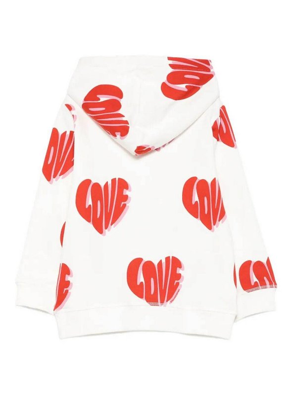 Stella McCartney Kids: Sweatshirts & Sweaters online - Heart-Print Hoodie