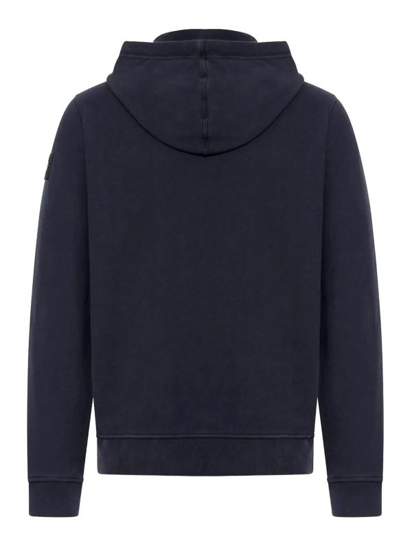 STONE ISLAND: Sweatshirts & Sweaters online - Brushed Organic Cotton Fleece Hoodie