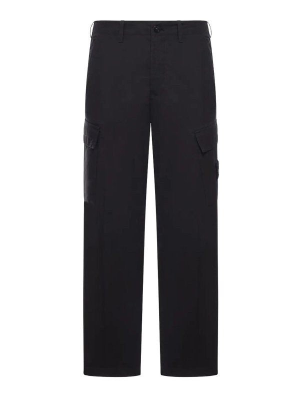 STONE ISLAND: casual trousers - Cotton Cargo Trousers